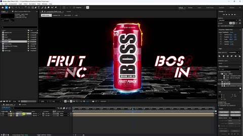 Animating Products with Motion Graphics in After Effects | Energy Drink Commercial in After Effects