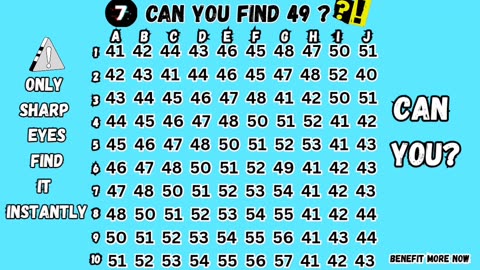 Can you find 49 ? 🔎