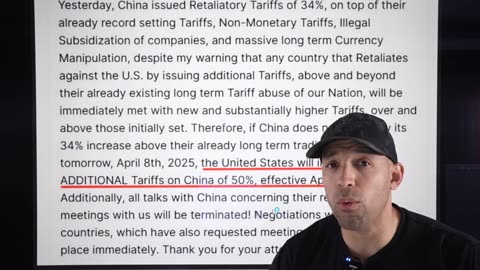 ⚡ALERT 104% TARIFF! TRUMP DECLARES WAR ON CHINA ON APRIL 9TH! RECORD WEAPON SHIPMENTS FOR IRAN WAR!