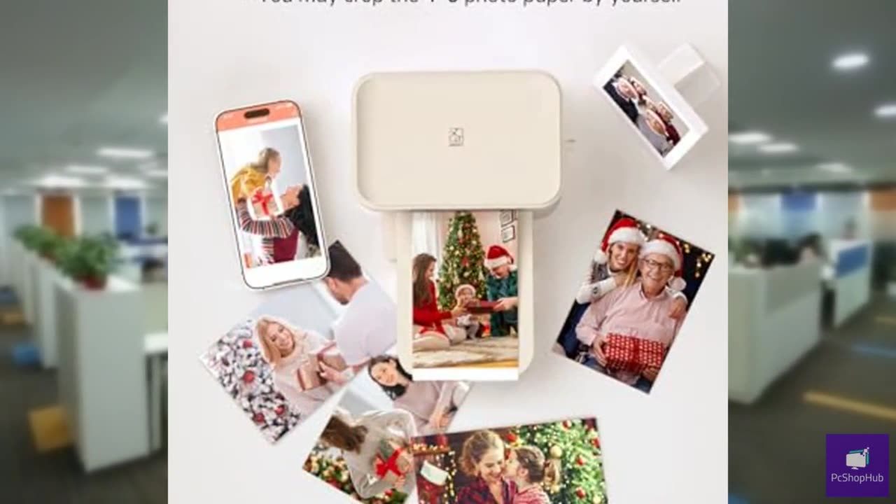 HPRT Photo Printer 4x6,+108 Sheets&2Ribbon,Phone Instant Picture Printer for iPh