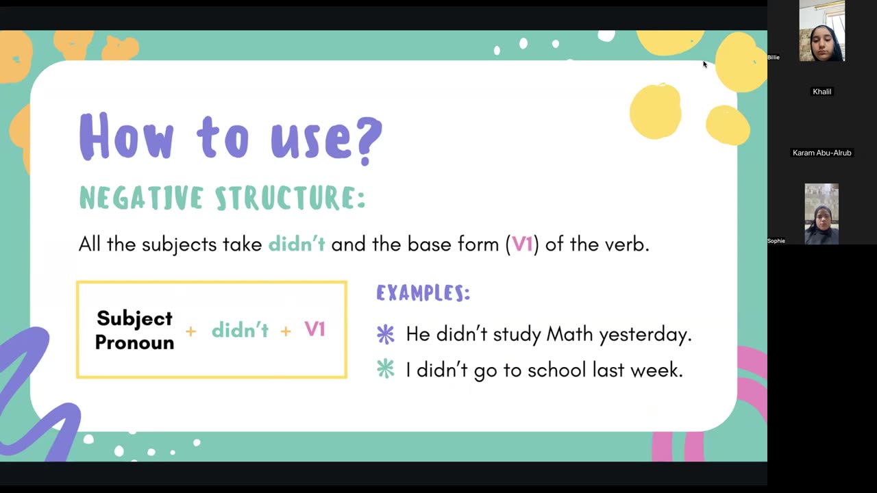 Past simple Class (10)