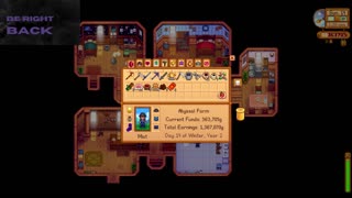 Stardew Valley: Halfway through Winter Year 2, and not sure what I'm going to do yet but HSR.