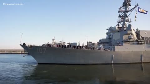 The USS Gravely supports border security procedures between the US and Mexico.