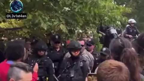 A fight has already occurred at Christie Pitts with a Canada First protestor & Judeo Antifa
