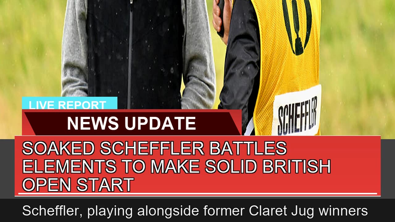 Soaked Scheffler Battles Elements to Make Solid Br