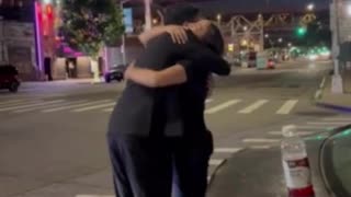 AOC Hugs Zohran Mamdani after He Wins the Democratic Primary for New York City Mayor