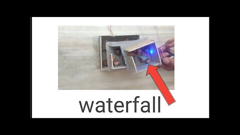 how to make water fall