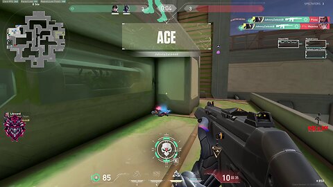 Damn, what a 6K ACE with Vyse on B site of Abyss map from Valorant!