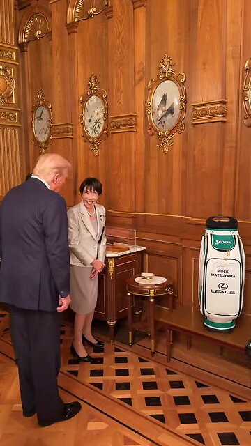 🏆 Takaichi presents Trump a putter, plans to nominate him for the Nobel
