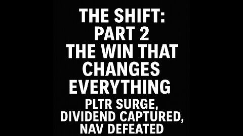 PLTR Surge | Dividend Captured | NAV Defeated | The Shift: Part 2 | PLTY Exit Execution