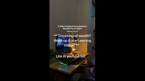 Stop waiting for the right time. Start small, earn big—online!"**