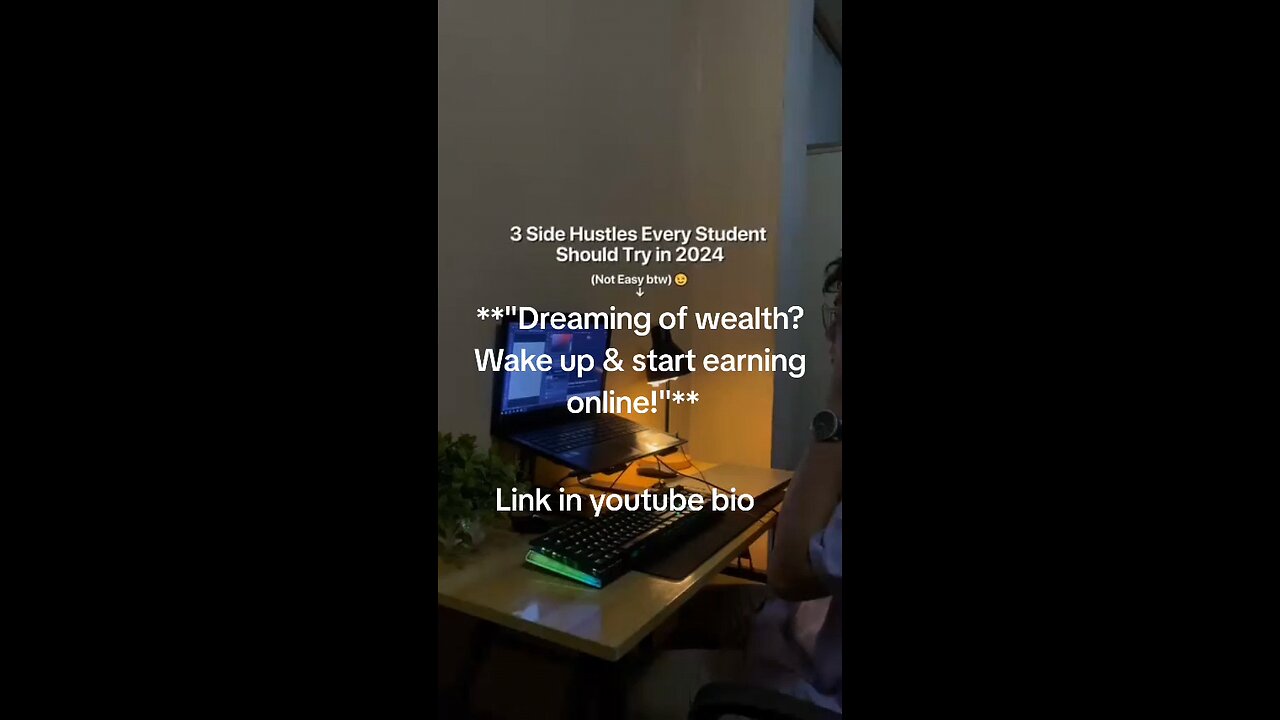 Stop waiting for the right time. Start small, earn big—online!"**