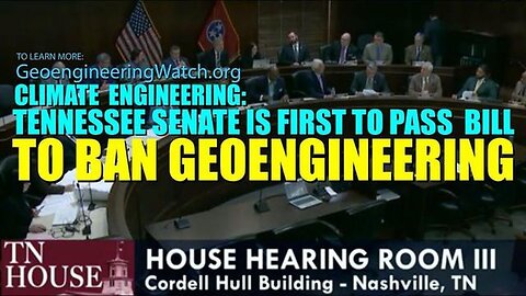 "Tennessee Senate Pioneers with First Bill Banning Geoengineering for Climate Control"