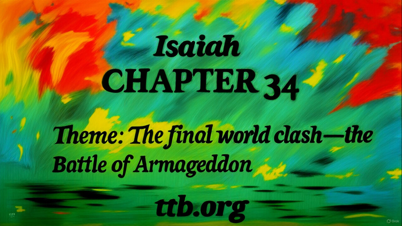 Isaiah Chapter 34 (Bible Study)