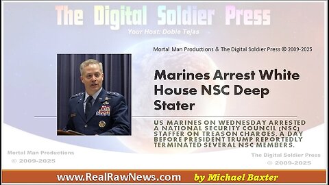 Marines Arrest White House NSC Deep Staters