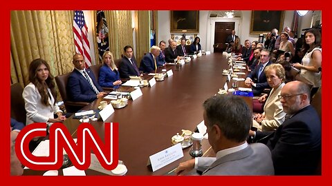 Watch President Trump and DHS Secretary Noem address Texas floods at Cabinet meeting