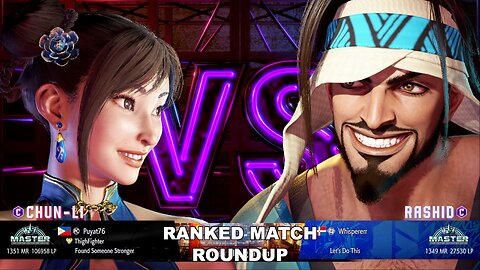 Kuya Kalbo SF6 Ranked Roundup. Chun Li Master Rank [Hori Fight Stick]