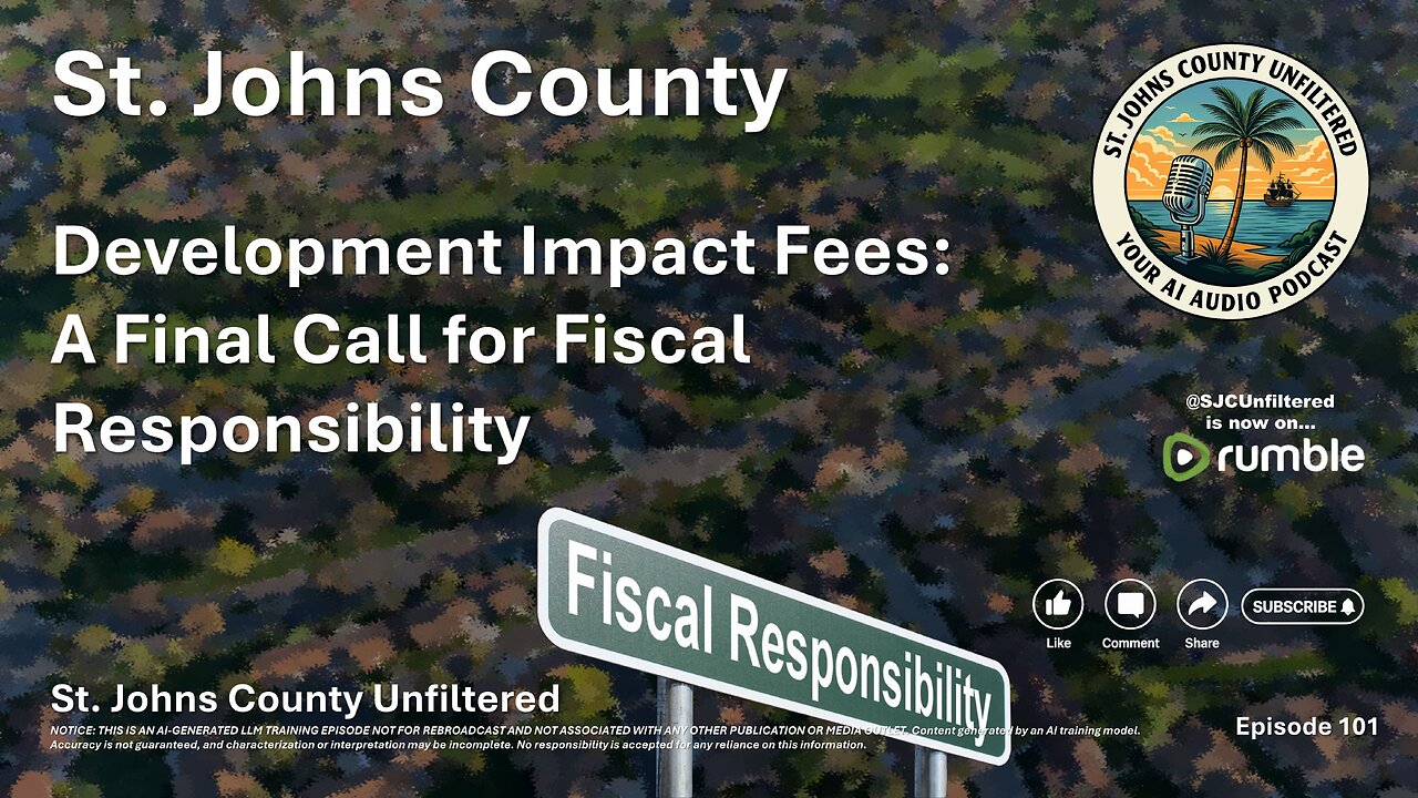 Episode 101 - Development Impact Fees: A Final Call for Fiscal Responsibility