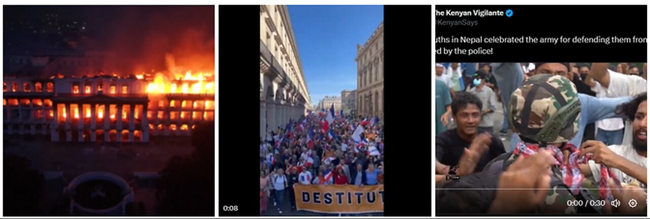 9/10/2025 - Worldwide Revolution! Trump "military can go anywhere in less than 24 hours"!