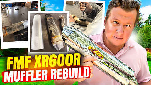 HOW TO RESTORE MOTORCYCLE EXHAUST! XR600R (TIPS AND TRICKS)