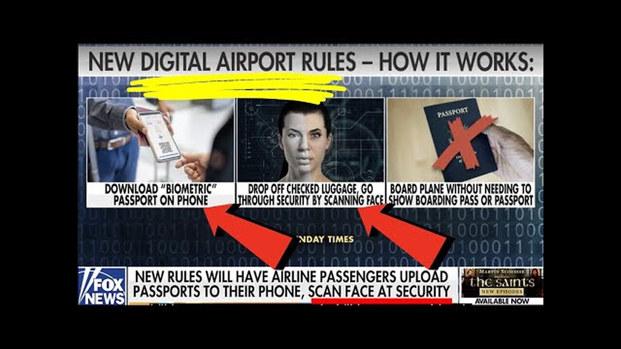WARNING! NEW DIGITAL AIRPORT RULES! YOU WILL BE FORCED INTO FACIAL RECOGNITION ONLY BOARDING PASSES!