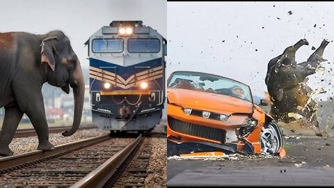 20 Terryfying Moments of Animals Colliding With Trains and Trucks Around The World