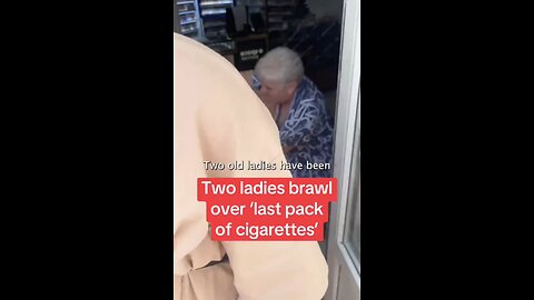 Two Elderly Women Fight in Store Over Last Pack of Cigarettes #lastpackfight #japd