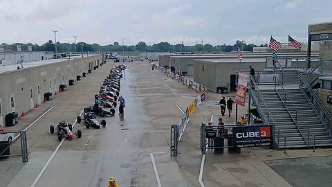 Svra cars heading out to the Indianapolis Motor Speedway