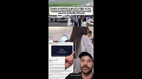 Trump’s new $100K visa fee sparks panic & confusion 😳 #visa #SFO #chaos #breakingnews #japd