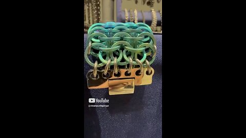 #anodized European 6-in-1 #rainbow #titanium #chainmail #bracelet 😊 #jewelry #jewellery #chemistry