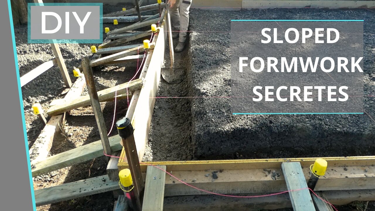 How To Form And Pour a Slab On Sloping Ground