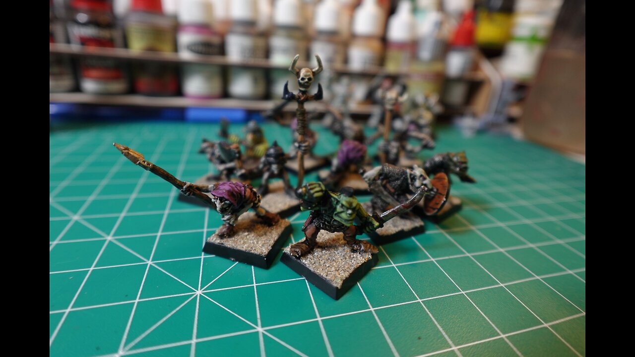 An afternoon painting gobbos