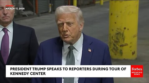 BREAKING NEWS: Trump Takes Multiple Questions From Reporters During Tour Of Kennedy Center