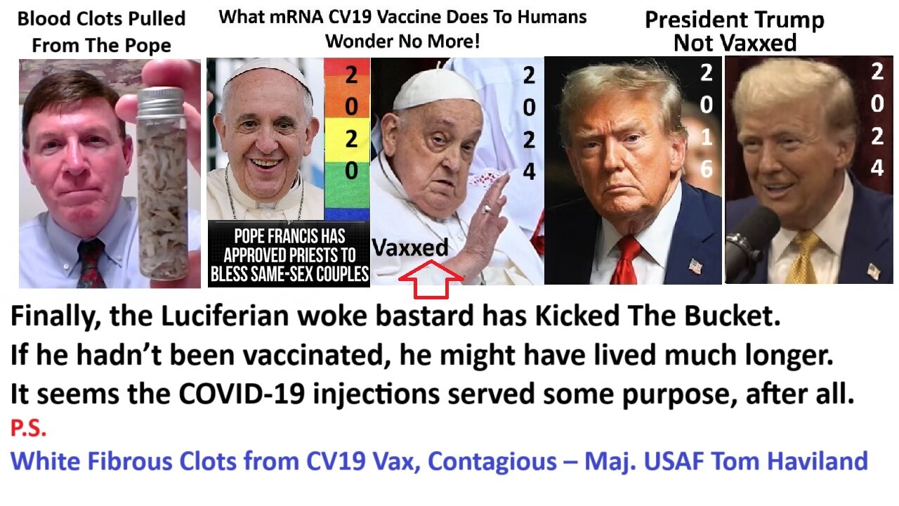 White Fibrous Clots from CV19 Vax, Contagious – Maj. USAF Tom Haviland