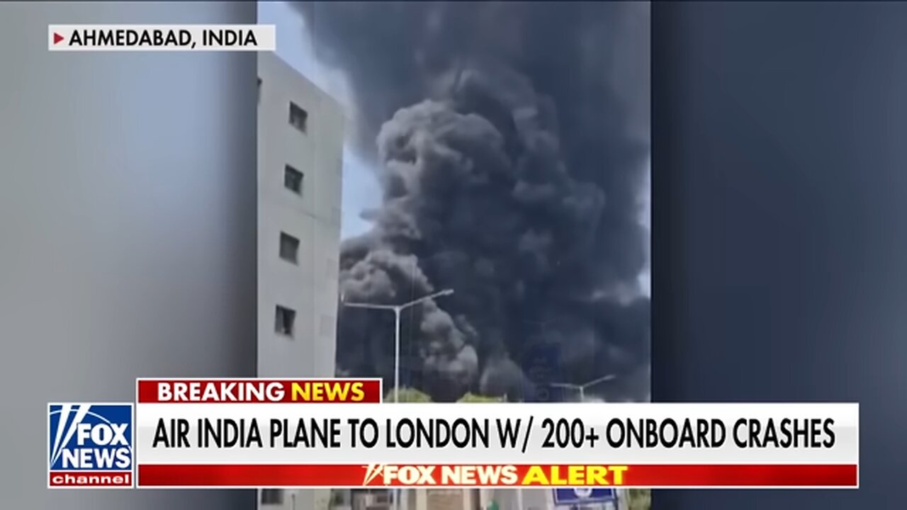 BREAKING: Air India plane crashes after takeoff with hundreds on board