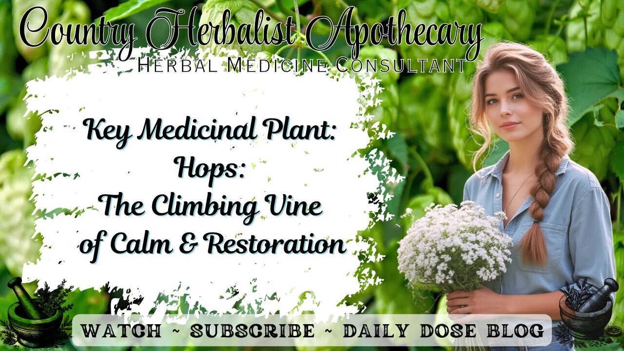 Key Medicinal Plant: Hops: The Climbing Vine of Calm and Restoration