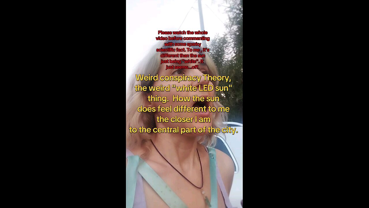 My take on the "white sun" conspiracy Theory.
