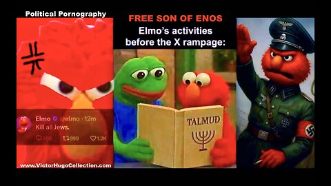Elmo Reads Talmud Then Hears Of Canada Arresting SonOfEnos For Noticing Then Goes Rogue On Twitter X