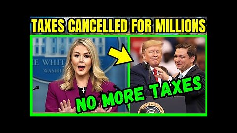 TAXES CANCELLED: Trump and DeSantis Just Made the Greatest Announcement in U.S. History