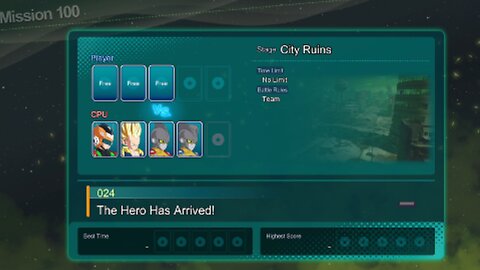 Playing Mission 24 25 & 26 From The 100 Mission Mode In Sparking ZERO