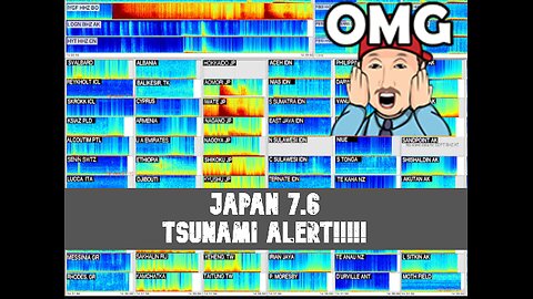 JAPAN 7.6 TSUNAMI ALERT!!!