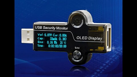 Portable & Professional USB Power Analyzer with OLED Display - Test Everything Related to Power