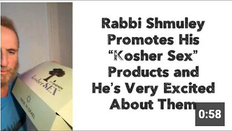 "Rabbi Shmuley Excitedly Promotes His 'Kosher Sex' Products"
