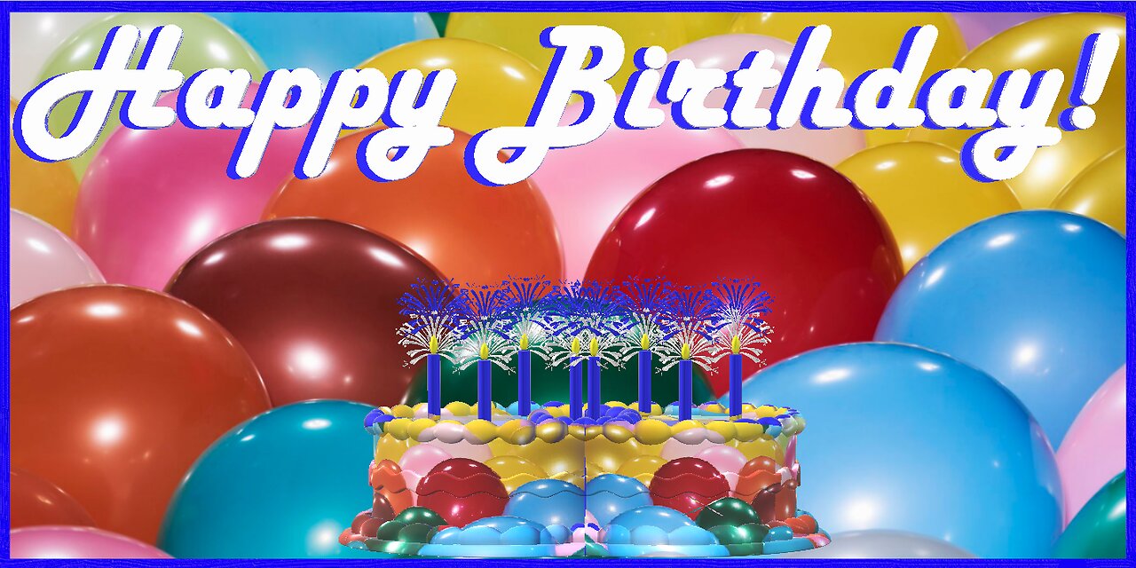 Happy Birthday 3D - Happy Birthday - Happy Birthday To You - Happy Birthday Song Video Card