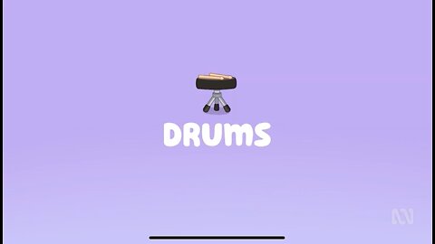 Bluey Short Clip - Drums