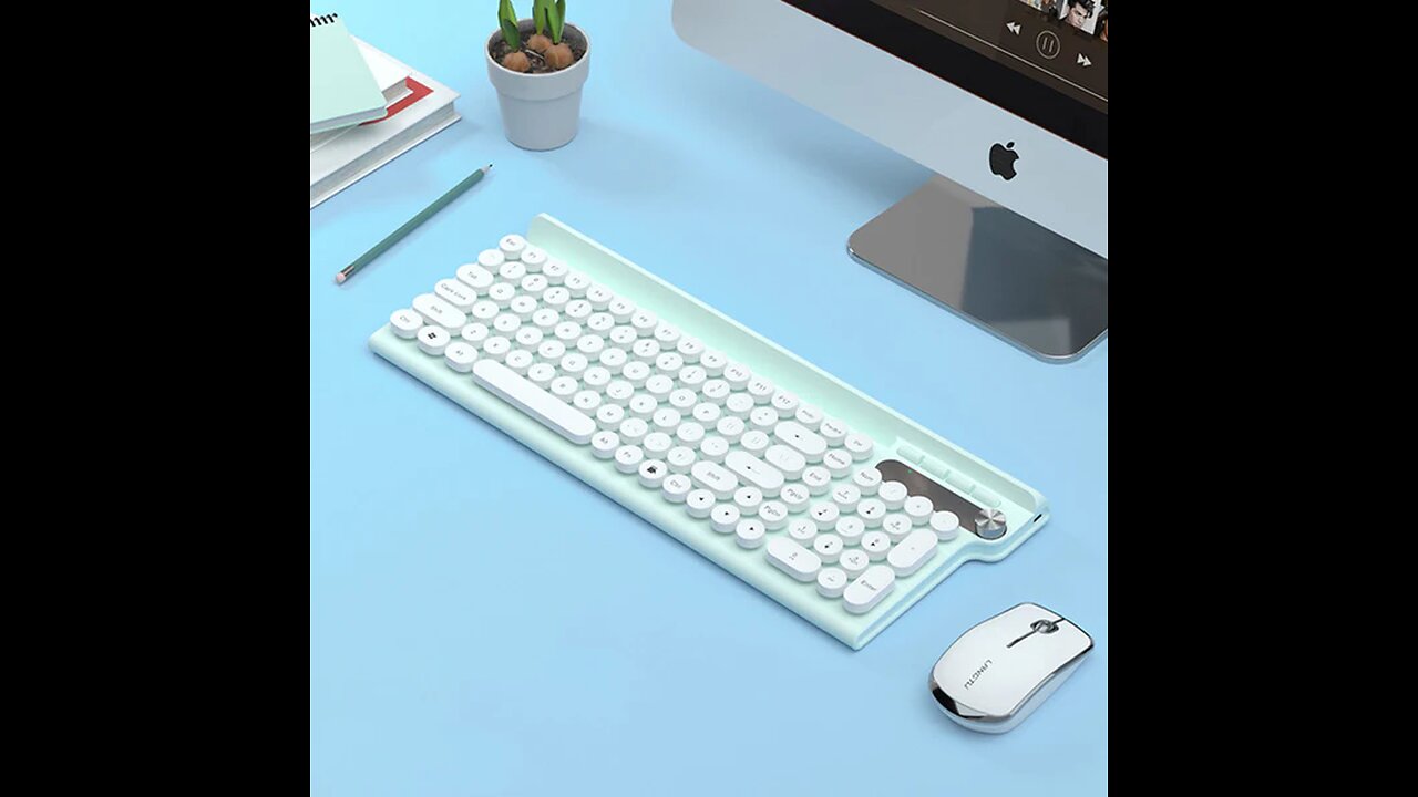 Wireless Silent Keyboard And Mouse Set