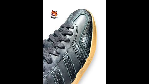Adidas Gazelle Core Black Snakeskin Shoe 🐍 SURDASHERY.com