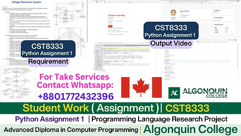 Client Work (Assignment)|CST8333 Python Assignment 1 Output + Code Explanation|Algonquin College