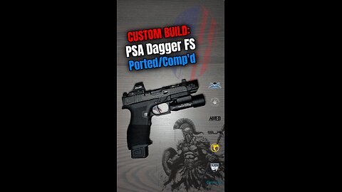 Ported & Comp'd: Palmetto State Armory Dagger FS, Black