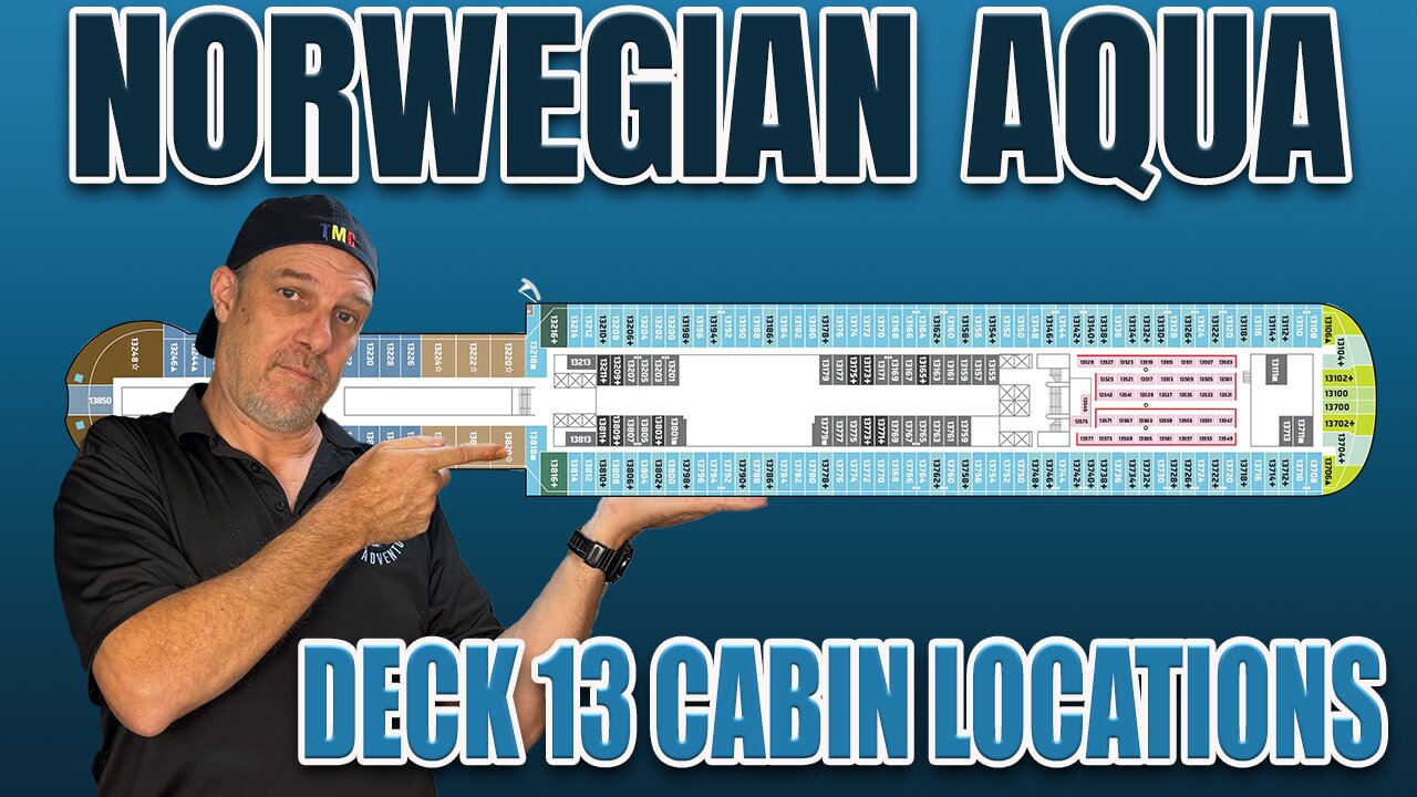 First Look! NCL Aqua Cabin Deck 13 | Tall Man's Cruise Adventures